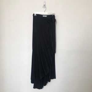 Black Wrap Skirt